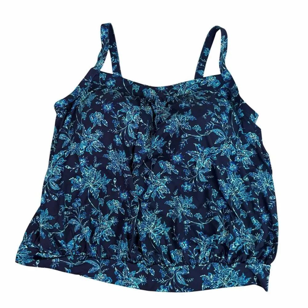 Lands End Blousen Tankini Top size 20W